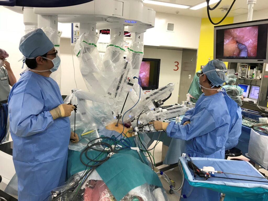 写真：ロボット手術の手術風景